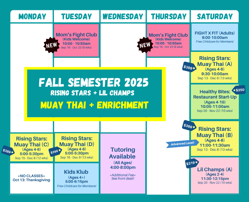 Fall Semester 2025 with Moms Fight Club (updated) Fall Semester 2025 with Moms Fight Club (updated)