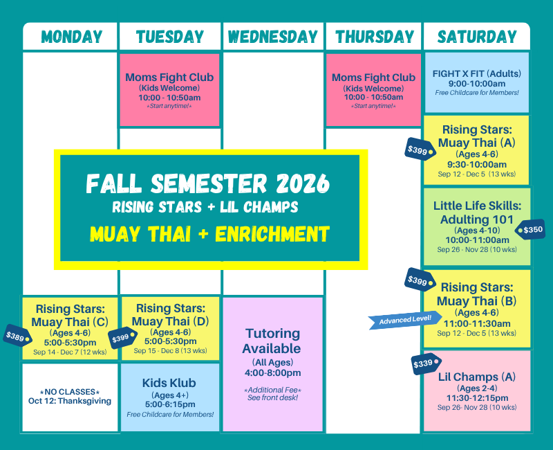 Fall Semester 2026 (w little life skills) Fall Semester 2026 (w little life skills)